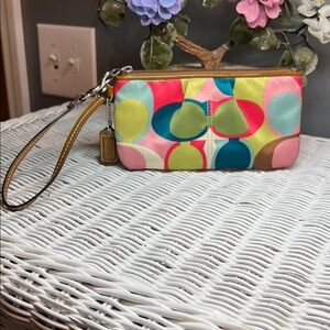 Coach Multicolored Wristlet